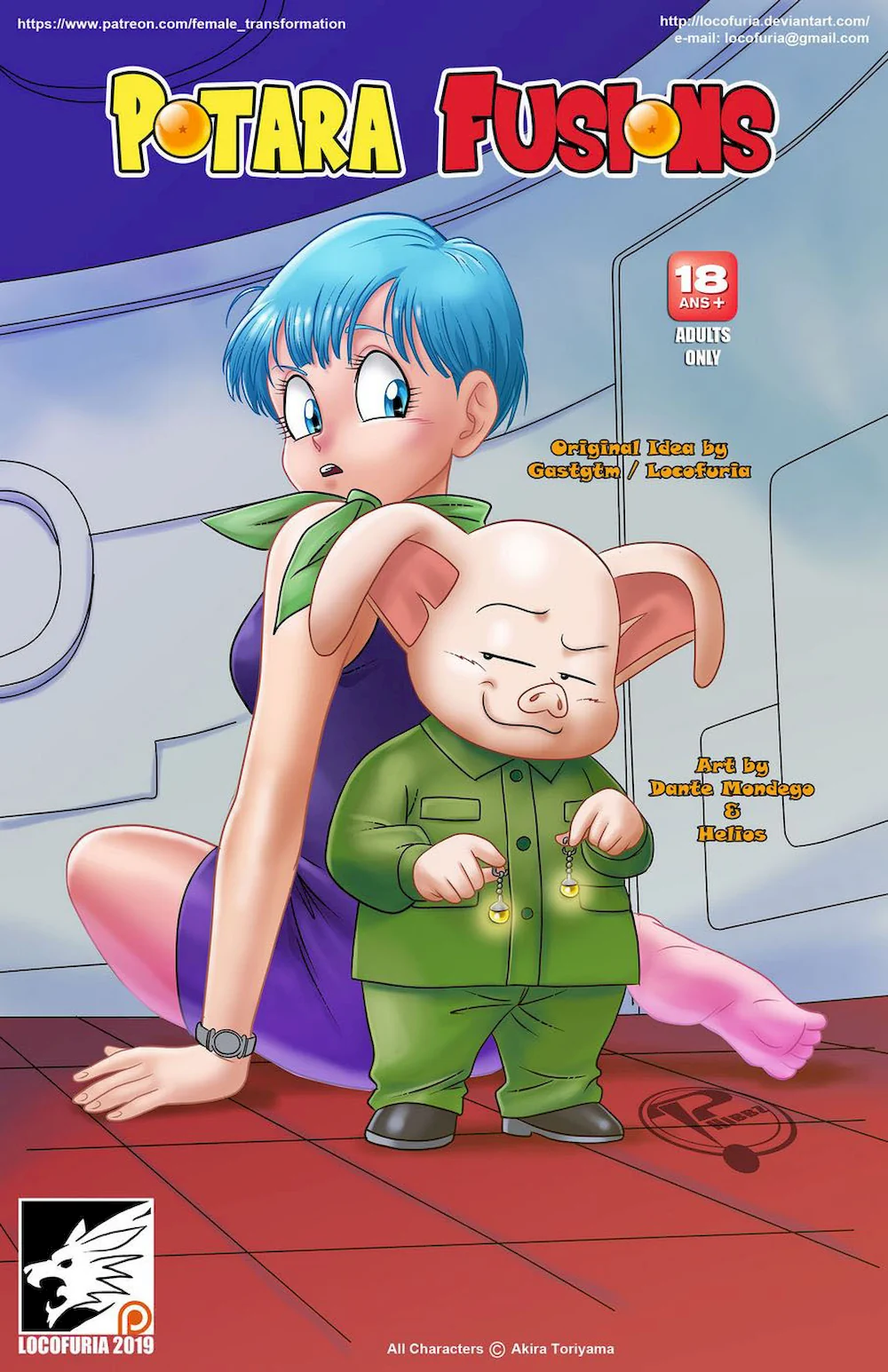 Bulma y Oolong se fusionan | xKomics