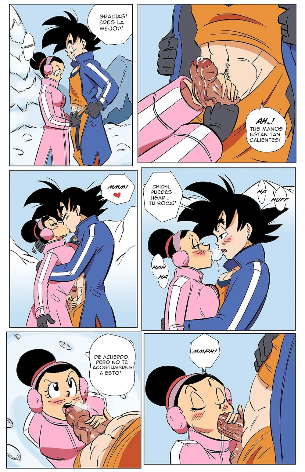 Goku y Milk - Calentándonos | xKomics