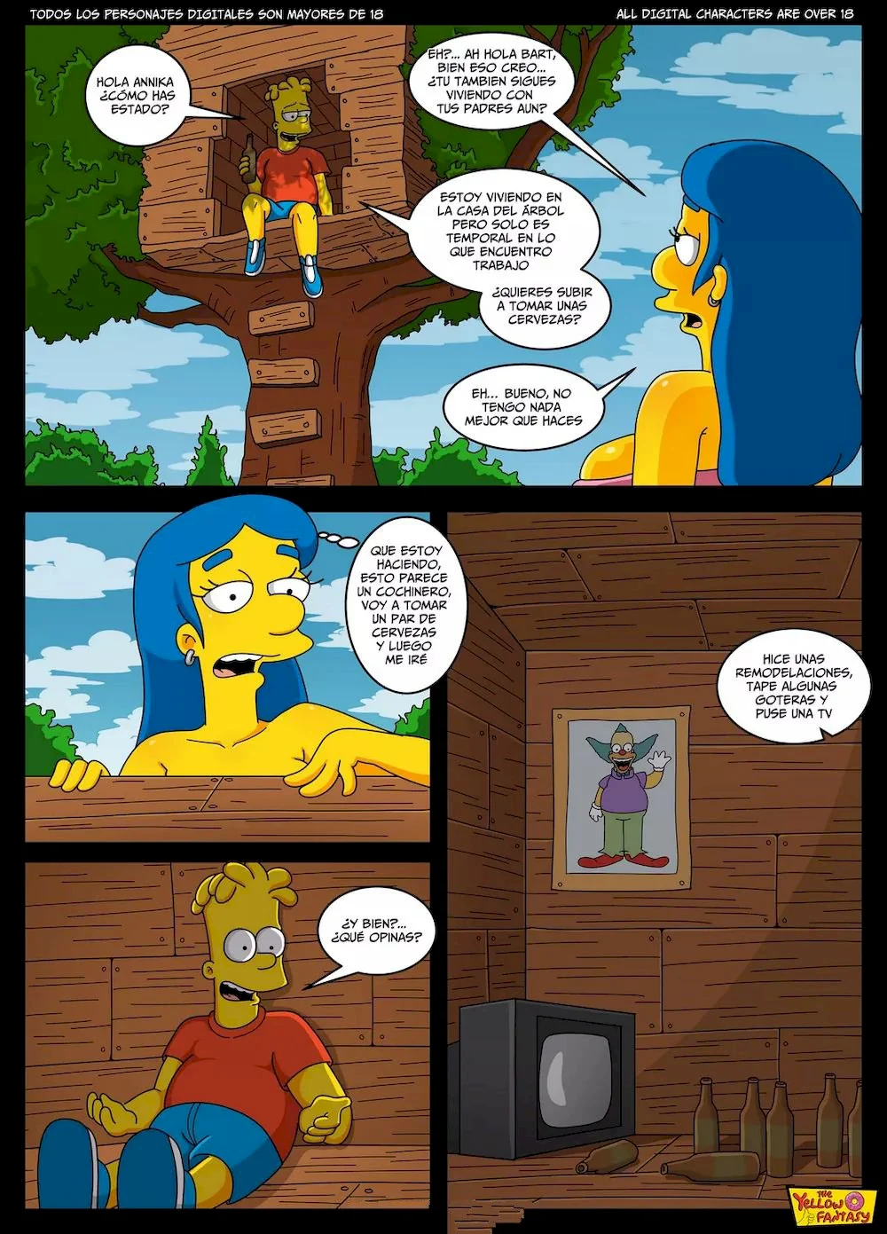 La prima de Milhouse - XXX Simpson | xKomics