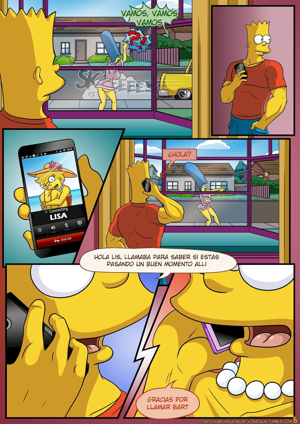 Marge es Sonámbula - XXX Simpson | xKomics