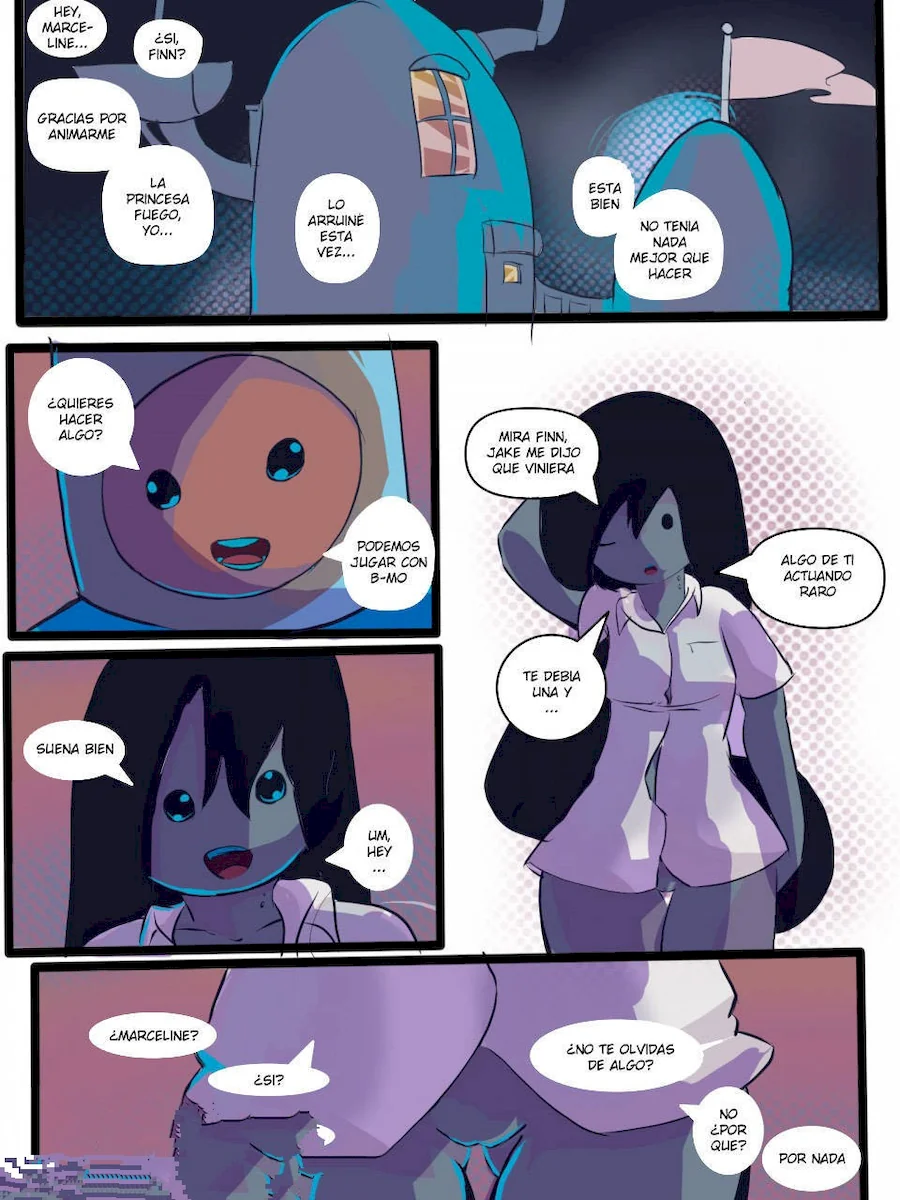 Finn Adventure Time Marceline Sexy Porn - Noche Sexy - Hora de Aventura | xKomics